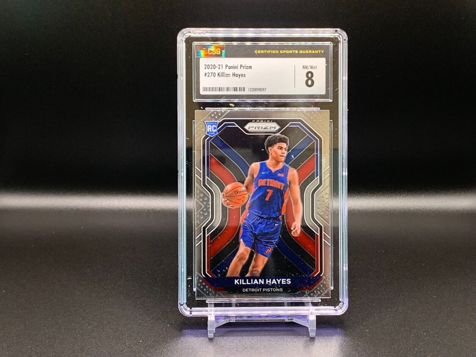 Killian Hayes 2020-21 Panini Prizm #270 RC Pistons CSG Mint 8 Rookie