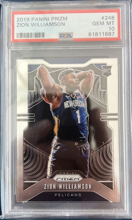 2019 Panini Prizm Rookie ZION WILLIAMSON GEM MT. 10 #248 / INVEST NOW